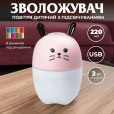 Зволожувач повітря MengChong H2O Humidifier міні зволожувач повітря Рожевий