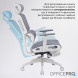 Крісло офісне Officepro Skyline Footrest White/Dark Gray (OC750-W-DG-DG)