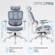 Крісло офісне Officepro Skyline Footrest White/Dark Gray (OC750-W-DG-DG)