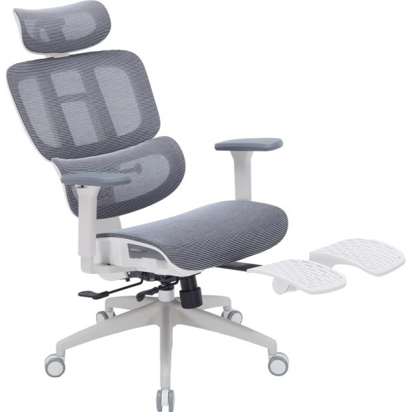 Крісло офісне Officepro Skyline Footrest White/Dark Gray (OC750-W-DG-DG)