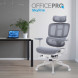 Крісло офісне Officepro Skyline Footrest White/Dark Gray (OC750-W-DG-DG)