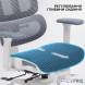 Крісло офісне Officepro Skyline Footrest White/Dark Gray (OC750-W-DG-DG)