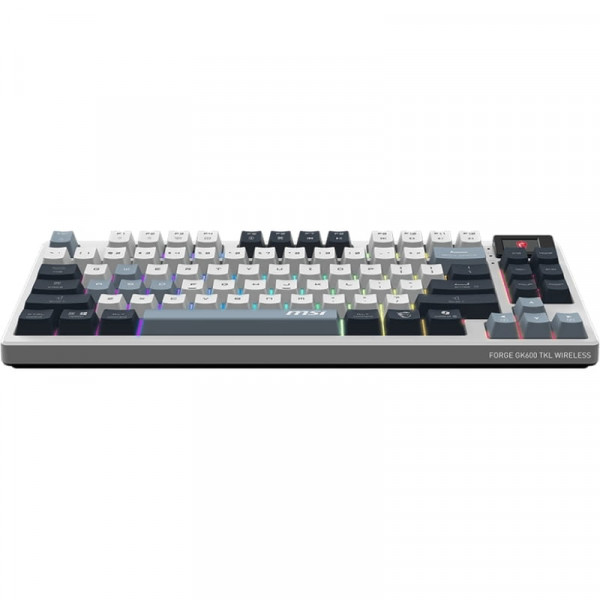 Клавіатура бездротова MSI Forge GK600 TKL W SKY UA 104key White (S11-43UAP01-HH9)