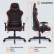 Крісло для геймерів GamePro GC575FB Black/Red
