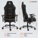 Крісло для геймерів GamePro GC775B Fabric Black