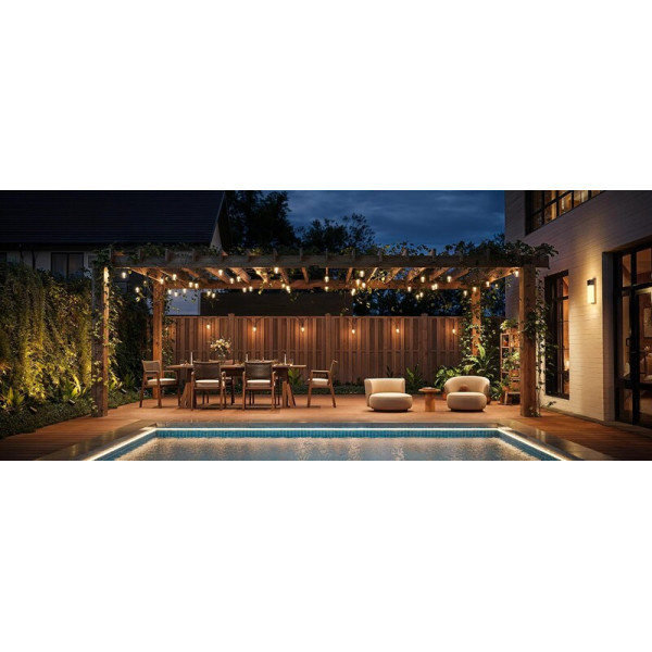 Гірлянда Smart LED Govee H7025 Outdoor Clear Bulb String Lights 15м (H7025CB1)