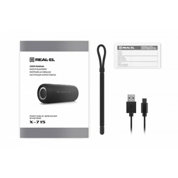 Акустична система REAL-EL X-715 Black