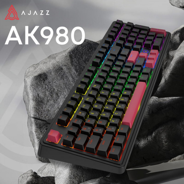 Клавіатура Ajazz AK980 Red Switch Black USB-C (AK980-R-BR)