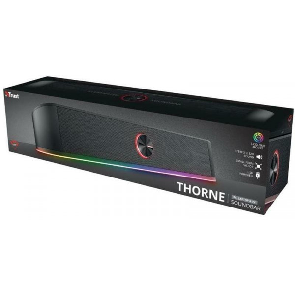 Акустична система (саундбар) Trust GXT 619 Thorne RGB Illuminated Black (24007)