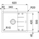 Кухонна мийка Franke Basis BFG 611-62 Бежевий (114.0272.595)