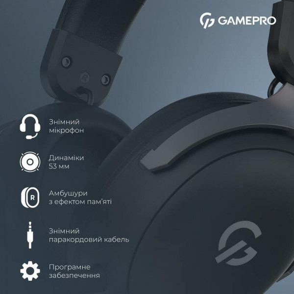 Гарнітура GamePro Asgard Freya Black (HS145B)