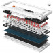 Клавіатура GamePro MK160W Red з Hot-Swap RGB White