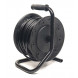 Подовжувач на котушці PowerPlant JY-2002/25 (PPRA10M250S4) 4 розетки, 25 м, чорно-жовтий