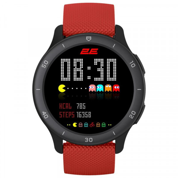 Смарт-годинник 2E Motion GT2 47 mm Black/Red (2E-CWW21BKRD)
