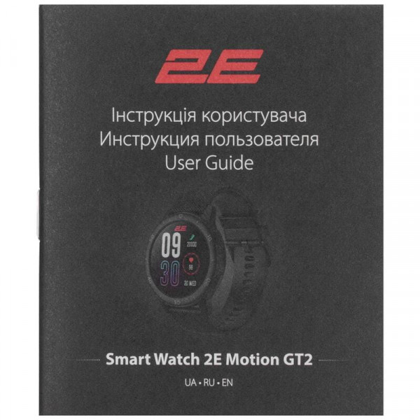 Смарт-годинник 2E Motion GT2 47 mm Black/Red (2E-CWW21BKRD)