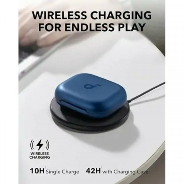 Bluetooth-гарнітура Anker SoundCore AeroFit 2 Blue (A3874G31)