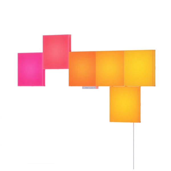 Розумні світлові панелі Nanoleaf Blocks Squares Smarter Kit з підтримкою HomeKit і Matter, 6 шт. (N8100K02-6BS)