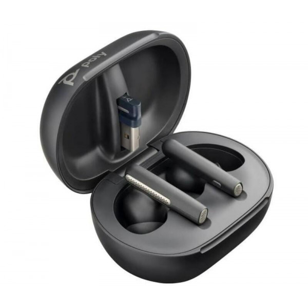 Bluetooth-гарнітура Poly Voyager Free 60+ Earbuds + BT700A + TSCHC Black (7Y8G3AA)