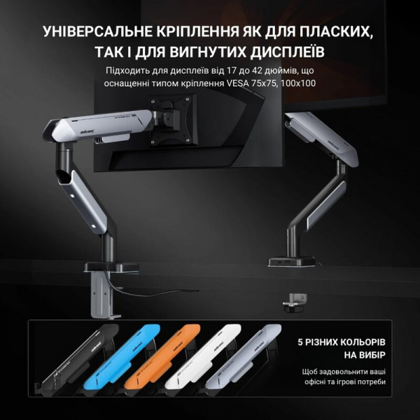 Кронштейн Anda Seat Stealth Pro II RGB 17"-42" Black (AD-W-A9X-1S-BB) (VESA100х100)