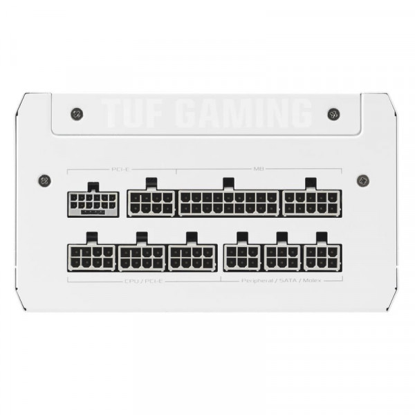 Блок живлення Asus TUF-GAMING-1000G-WHITE PCIE5 1000W Gold (90YE00S5-B0NA00)