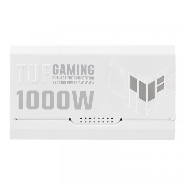 Блок живлення Asus TUF-GAMING-1000G-WHITE PCIE5 1000W Gold (90YE00S5-B0NA00)
