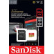 Карта пам`ятi MicroSDXC 256GB C10 UHS-I SanDisk Extreme V30 U3 R190/W130MB/s + SD (SDSQXAV-256G-GN6MA)
