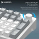 Клавіатура бездротова GamePro Asgard Drakkar Keychron Super Red Switch White (MK305WH)
