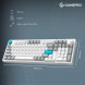 Клавіатура бездротова GamePro Asgard Drakkar Keychron Super Red Switch White (MK305WH)