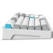 Клавіатура бездротова GamePro Asgard Drakkar Keychron Super Red Switch White (MK305WH)