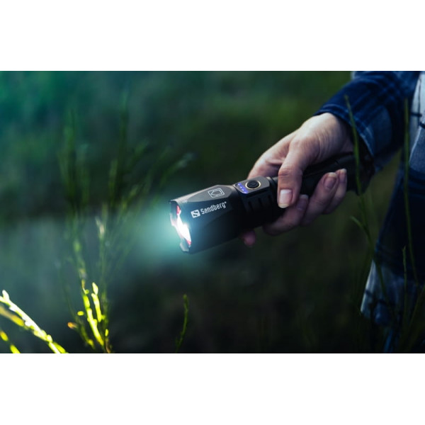 Ліхтарик-повербанк Sandberg Survivor Torch Powerbank 5000 mAh XHP160LED USB-C 18W (420-89)