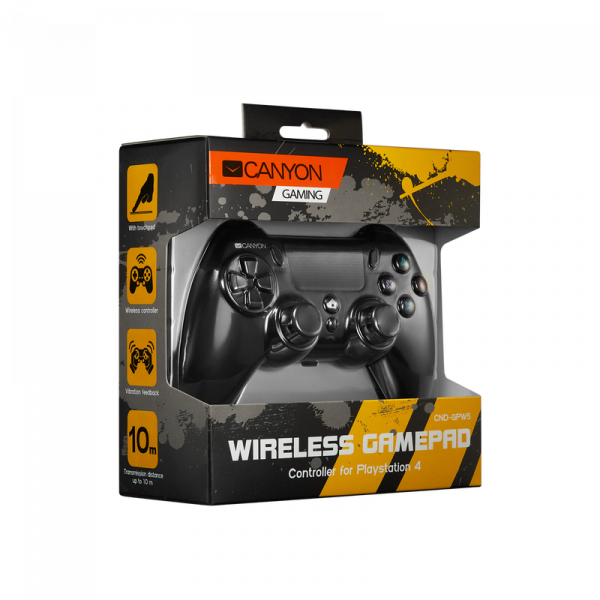 Геймпад бездротовий Canyon CND-GPW5 Black USB
