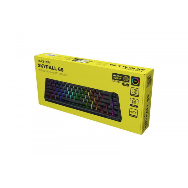 Клавіатура Hator Skyfall 65 Black/Black (HTK1160UA)