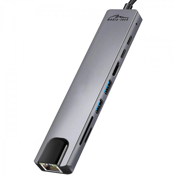 USB-хаб Media-Tech USB Type-C 8-в-1 (MT5046)