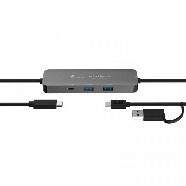 USB-хаб J5create Wormhole Switch Grey (JCH462-N)