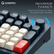 Клавіатура бездротова GamePro Asgard Drakkar Keychron Super Red Switch Blue (MK305BL)