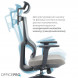 Крісло офісне OfficePro Elegant OC600-B-DG-DG Black/Dark Gray
