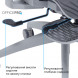 Крісло офісне Officepro Skyline Footrest Gray/Dark Gray (OC750-G-DG-DG)