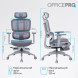 Крісло офісне Officepro Skyline Footrest Gray/Dark Gray (OC750-G-DG-DG)