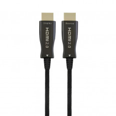 Кабель Cablexpert HDMI - HDMI V 2.0 (M/M), з позолоченими контактами, 15 м, чорний (CCBP-HDMI-AOC-15M)