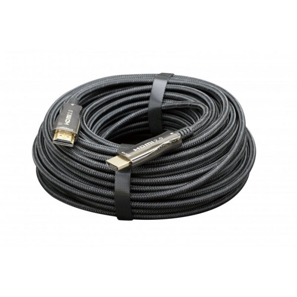 Кабель Cablexpert HDMI - HDMI V 2.0 (M/M), з позолоченими контактами, 15 м, чорний (CCBP-HDMI-AOC-15M)