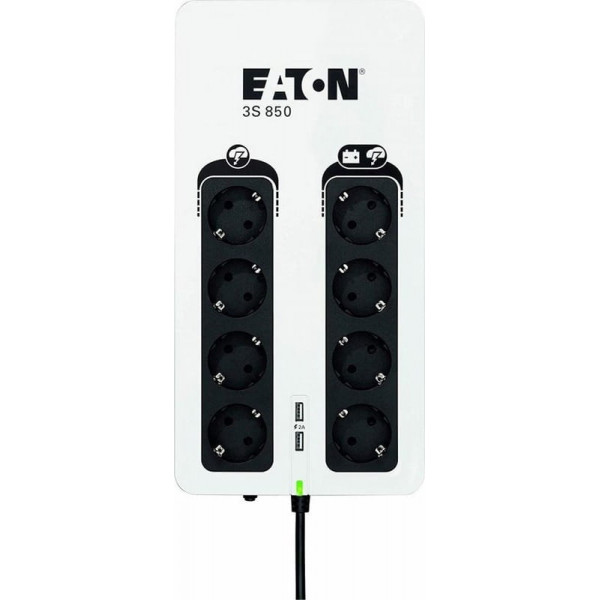 Джерело безперебійного живлення Eaton 3S Gen2, 850VA/510W (3S850D)