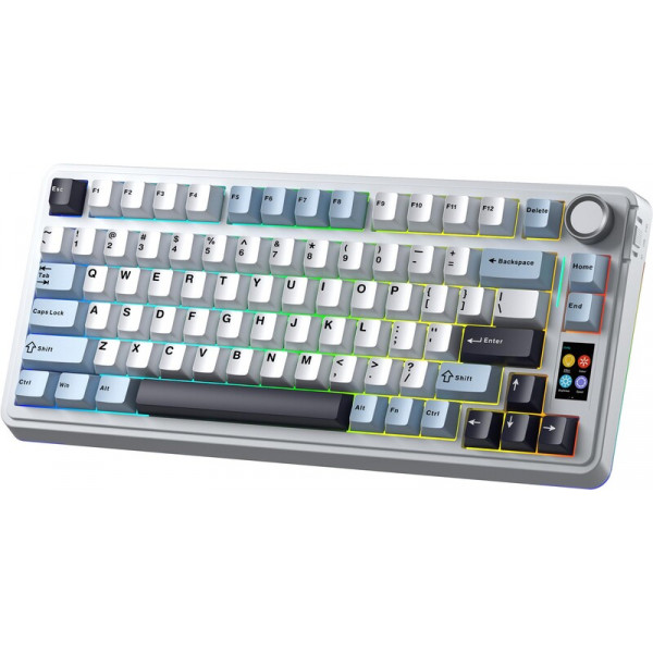 Клавіатура бездротова Aula S75 Pro White (6978080502148)