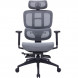 Крісло офісне Officepro Skyline Footrest Black/Dark Gray (OC750-B-DG-DG)
