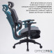 Крісло офісне Officepro Skyline Footrest Black/Dark Gray (OC750-B-DG-DG)