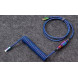 Кабель для клавіатури Keychron Premium Coiled Aviator Cable-Straight Rainbow Palted black (CAB5_KEYCHRON)