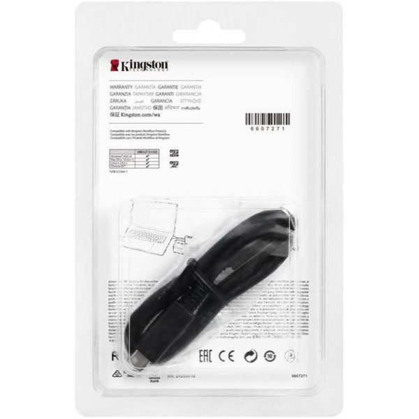 Кардрідер USB3.2 Type-C KIngston Workflow Dual-Slot microSD Reader (WFS-SDC)