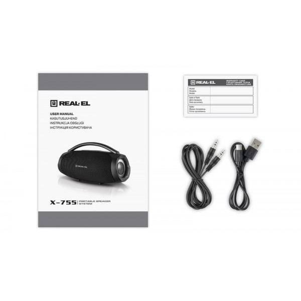 Акустична система REAL-EL X-755 Black