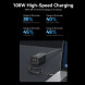 Мережевий зарядний пристрій Vention 4-Port USB GaN Charger 2x100W/2x18W Black (FBSBG-EU)