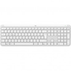 Клавiатура бездротова Logitech Signature Slim K950 US OffWhite USB (920-012466)