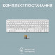 Клавiатура бездротова Logitech Signature Slim K950 US OffWhite USB (920-012466)